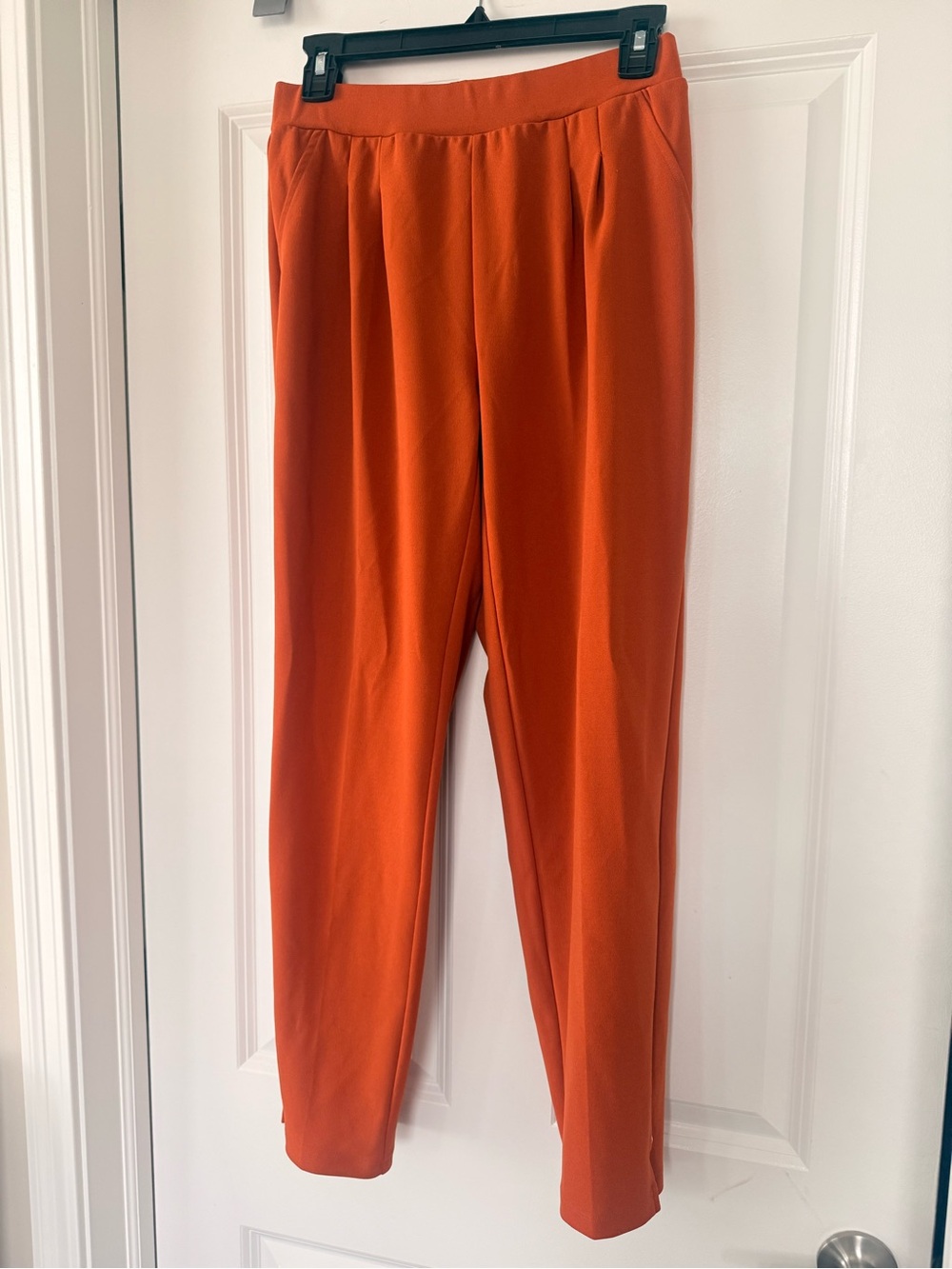MICHAEL Michael Kors Burnt Rust Orange Tapered Dress Pants